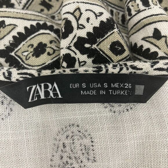 Zara Cream and Black Boho Top - Picture 13 of 14